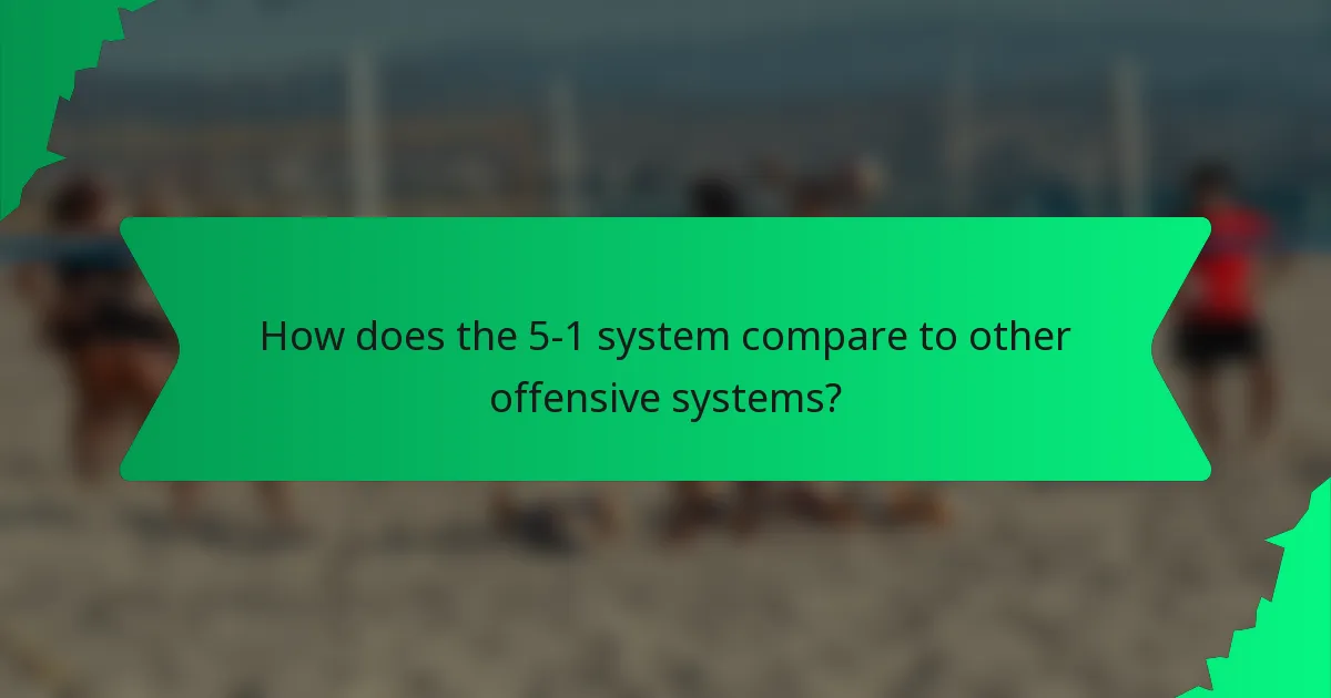 How does the 5-1 system compare to other offensive systems?